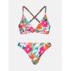 CUPSHE Women’s Two Piece Bikini Set Floral Print Knot Bunny Tie(Bright Floral Print)