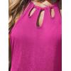 CUPSHE Women’s Beach Cover Ups Sleeveless Swimsuit Coverup Halter Basic Mini Dress(Rose Red)