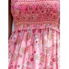 CUPSHE Women’s Maxi Dress Ditsy Floral Smocked Summer Sundress Sleeveless Ruffled Spaghetti Straps Long Beach Formal Dress(Pink Floral)