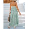 CUPSHE Women’s Summer Dresses Sleeveless Lace Casual Tassel Beach Spaghetti Straps Flowy Maxi Sun Dress(Mint Green)