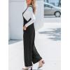 CUPSHE Womens Jumpsuit Corduroy Overalls Square Neck Sleeveless Wide Leg Jumpsuits Pockets Casual Outfit Loose Fall Romper(Black 2)