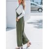 CUPSHE Womens Jumpsuit Corduroy Overalls Square Neck Sleeveless Wide Leg Jumpsuits Pockets Casual Outfit Loose Fall Romper(Green2)