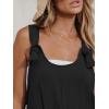 CUPSHE Women’s Summer Sleeveless Overall Adjustable Loose Jumpsuit Beach Romper Travel Vacation Outfits with Pockets(Black)