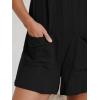 CUPSHE Women’s Summer Sleeveless Overall Adjustable Loose Jumpsuit Beach Romper Travel Vacation Outfits with Pockets(Black)