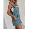 CUPSHE Women’s Summer Sleeveless Overall Adjustable Loose Jumpsuit Beach Romper Travel Vacation Outfits with Pockets(Blue)
