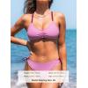 CUPSHE Women’s 2 Piece Bikini Set Back Braided Straps with Reversible Bottom(Light Purple)