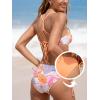 CUPSHE Women’s 2 Piece Bikini Set Back Braided Straps with Reversible Bottom(Marigold Orange/Pink)