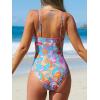 CUPSHE Women’s One Piece Swimsuit Tummy Control V Neck Bathing Suits(Boho Paisley Print)