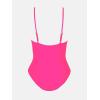 CUPSHE Women’s One Piece Swimsuit Tummy Control V Neck Bathing Suits(Deep Pink)