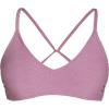 CUPSHE Bikini Top for Women Bathing Suit Criss Cross Self Tie Spaghetti Straps V Neck(Pink)