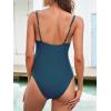 CUPSHE Maternity Swimsuit for Women One Piece Swimsuits Pregnancy Swimwear Spaghetti Straps Ruched Adjustable(Dark Blue)