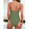 CUPSHE Maternity Swimsuit for Women One Piece Swimsuits Pregnancy Swimwear Spaghetti Straps Ruched Adjustable(Sage Green)