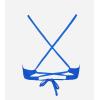 CUPSHE Women’s Bikini Top V Neck Triangle Top Crisscross Back Self Tie Spaghetti Straps(Cobalt Blue)
