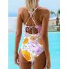 CUPSHE Women’s One Piece Swimsuit High Neck Tummy Control Swimwear Bathing Suit(Lavender)
