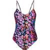 CUPSHE Women’s One Piece Swimsuits Bathing Suits Cutout V Neck Tummy Control Adjustable Straps O Ring(Pink Leopard)