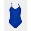 CUPSHE Women’s One Piece Swimsuits Bathing Suits Cutout V Neck Tummy Control Adjustable Straps O Ring(Royal Blue)