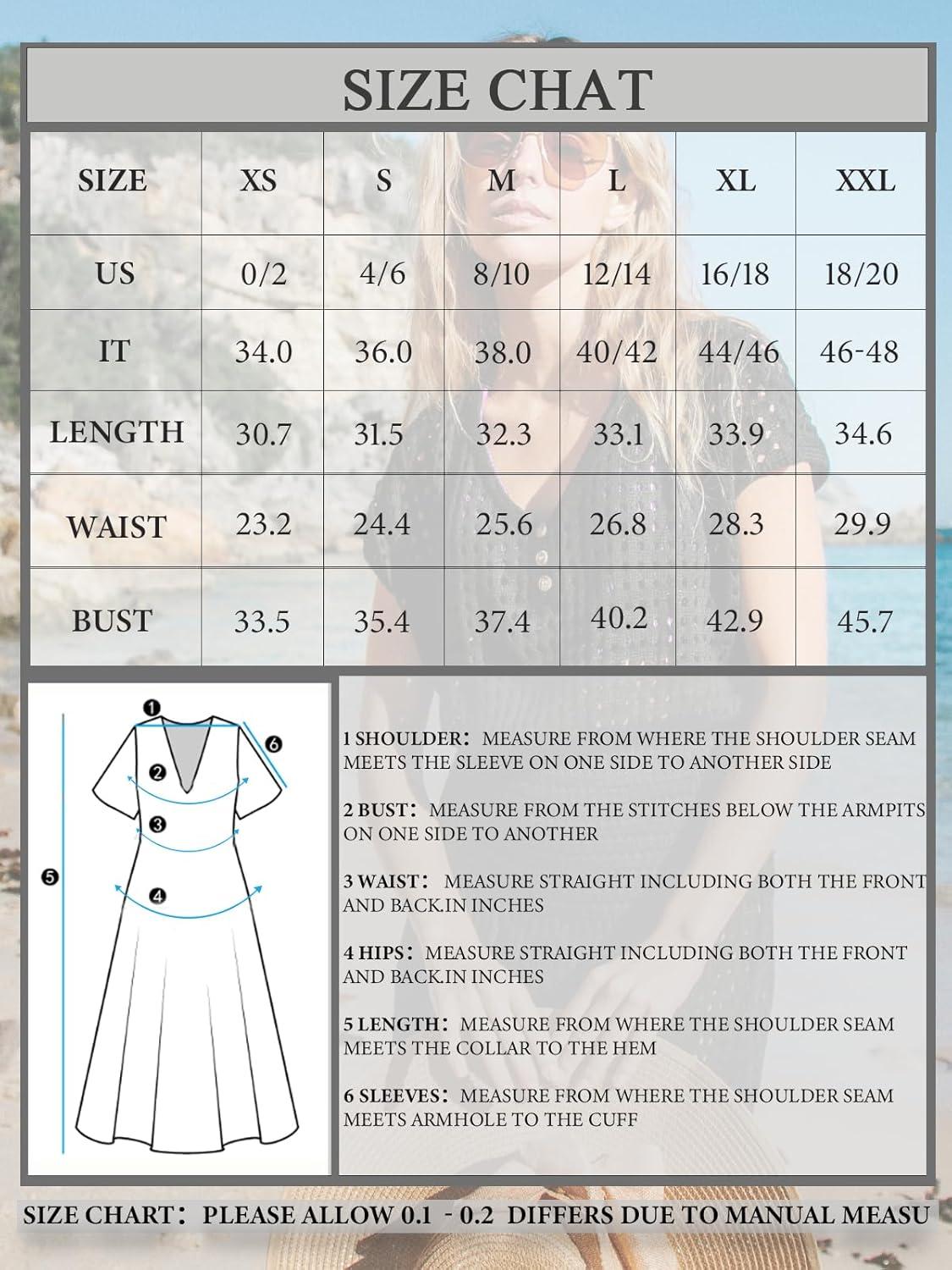 imageCUPSHE Women Crochet Swim Cover Up Short Sleeve V Neck Bathing Suit Beach Dress Summer Swimwear CoverupsTurquoise