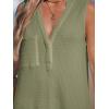 CUPSHE Women Swimsuit Cover Up Sleeveless Waffle Knit Summer Mini Beach Coverup Dress(Green)