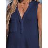 CUPSHE Women Swimsuit Cover Up Sleeveless Waffle Knit Summer Mini Beach Coverup Dress(Navy Blue)