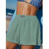 CUPSHE Women’s Casual Shorts Cotton High Rise Beach Cover Ups Summer Shorts with Pockets(Light Green)