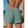 CUPSHE Women’s Casual Shorts Cotton High Rise Beach Cover Ups Summer Shorts with Pockets(Light Green)