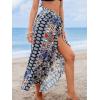 CUPSHE Women’s Sarong Cover Up Chiffon Swimwear Wrap Skirt Self Tie Ruffle Beach Cover Ups(Paisley)