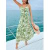 CUPSHE Women’s Maxi Dress Floral Print Twisted V Neck Sleeveless Long Dress Summer Casual Dress(Green Paisley)