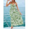 CUPSHE Women’s Maxi Dress Floral Print Twisted V Neck Sleeveless Long Dress Summer Casual Dress(Green Paisley)