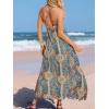 CUPSHE Womens Summer Maxi Dress 2026 Sleeveless Long Sundresses Spaghetti Strap Flowy Boho Beach Vacation Dress(Blue)