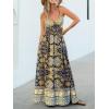 CUPSHE Womens Summer Maxi Dress 2026 Sleeveless Long Sundresses Spaghetti Strap Flowy Boho Beach Vacation Dress(Paisley)