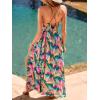 CUPSHE Womens Summer Maxi Dress 2026 Sleeveless Long Sundresses Spaghetti Strap Flowy Boho Beach Vacation Dress(Tropical)