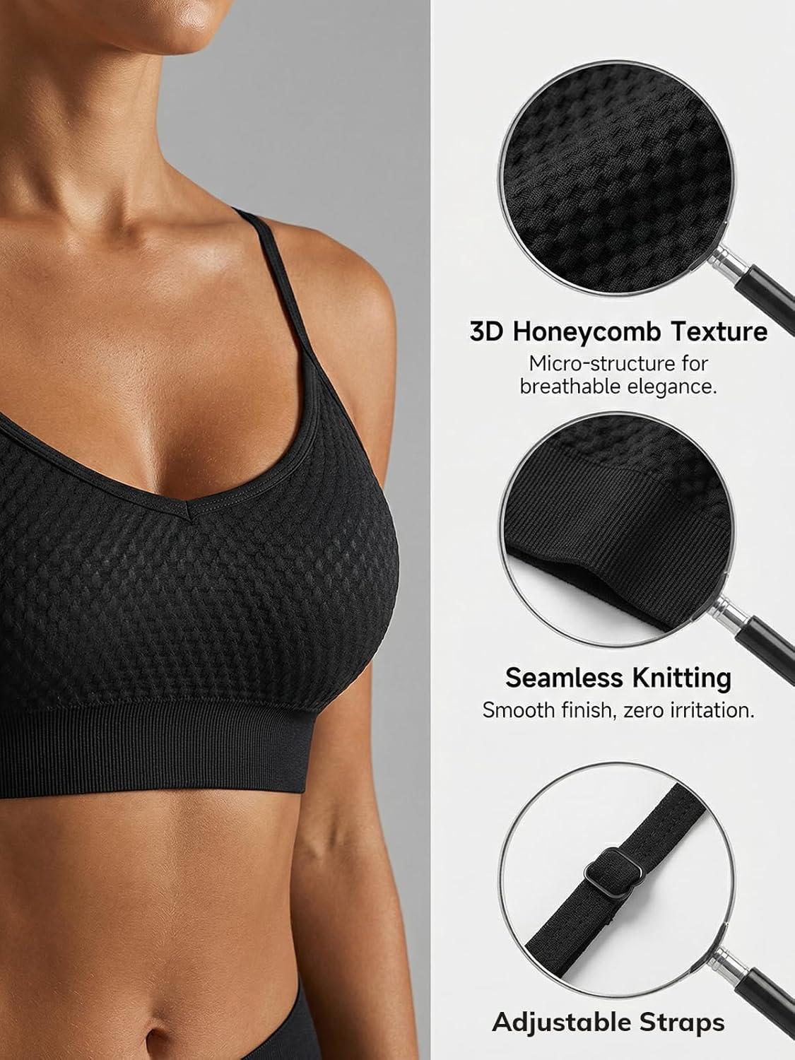 imageCUPSHE Womens Bikini Sets Two Piece Swimsuit Sporty Mid Rise Scoop Neck Adjustable Spaghetti Straps Textured MidkiniBlack