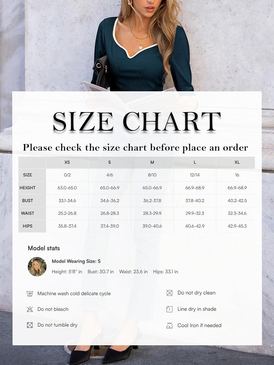 imageCUPSHE Womens Sweetheart Neckline Top Color Block Long Sleeve T Shirts Ribbed Knit Tee TopsNavy