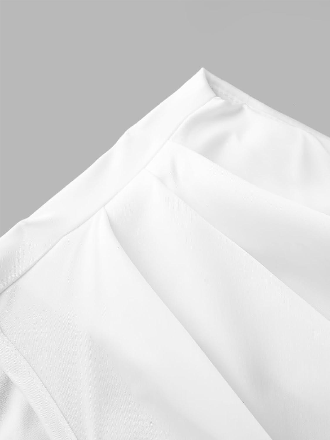imageCUPSHE Womens Tops Asymmetrical OffShoulder Shirt Sleeveless Ruching Satin Blouses Elegant Trendy Dressy1white