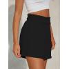CUPSHE Women Pants Smocked Paperbag Waist Shorts Loose Fit Pant Wide Leg Casual Beach(Black)