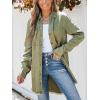 CUPSHE Womens Denim Shirt Dress Long Sleeve Button Down Casual Loose Jean Dresses with Pockets(Olive)