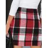 CUPSHE Women’s High Waist Plaid Skirt Causal Bodycon Pencil Wool Mini Skirts Winter Fall A Line Elegent Outfits(Red)