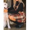 CUPSHE Women’s Overall Dress Square Neck Plaid Sleeveless Casual Short A Line Cute Fall Mini Pinafore Dresses(Brown Plaid)