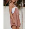 CUPSHE Women’s Romper Cami Strap Shortalls Sleeveless Overall Front Pocket Outfit Casual Beach(Pink)