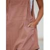 CUPSHE Women’s Romper Cami Strap Shortalls Sleeveless Overall Front Pocket Outfit Casual Beach(Pink)