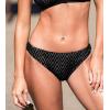 CUPSHE Womens Swimsuit Bikini Bottom Low Rise Bathing Suit(Black/Striped)