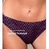 CUPSHE Womens Swimsuit Bikini Bottom Low Rise Bathing Suit(Dark Purple/Striped)