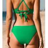 CUPSHE Womens Swimsuit Bikini Bottom Low Rise Bathing Suit(Lime Green)