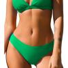 CUPSHE Womens Swimsuit Bikini Bottom Low Rise Bathing Suit(Lime Green)