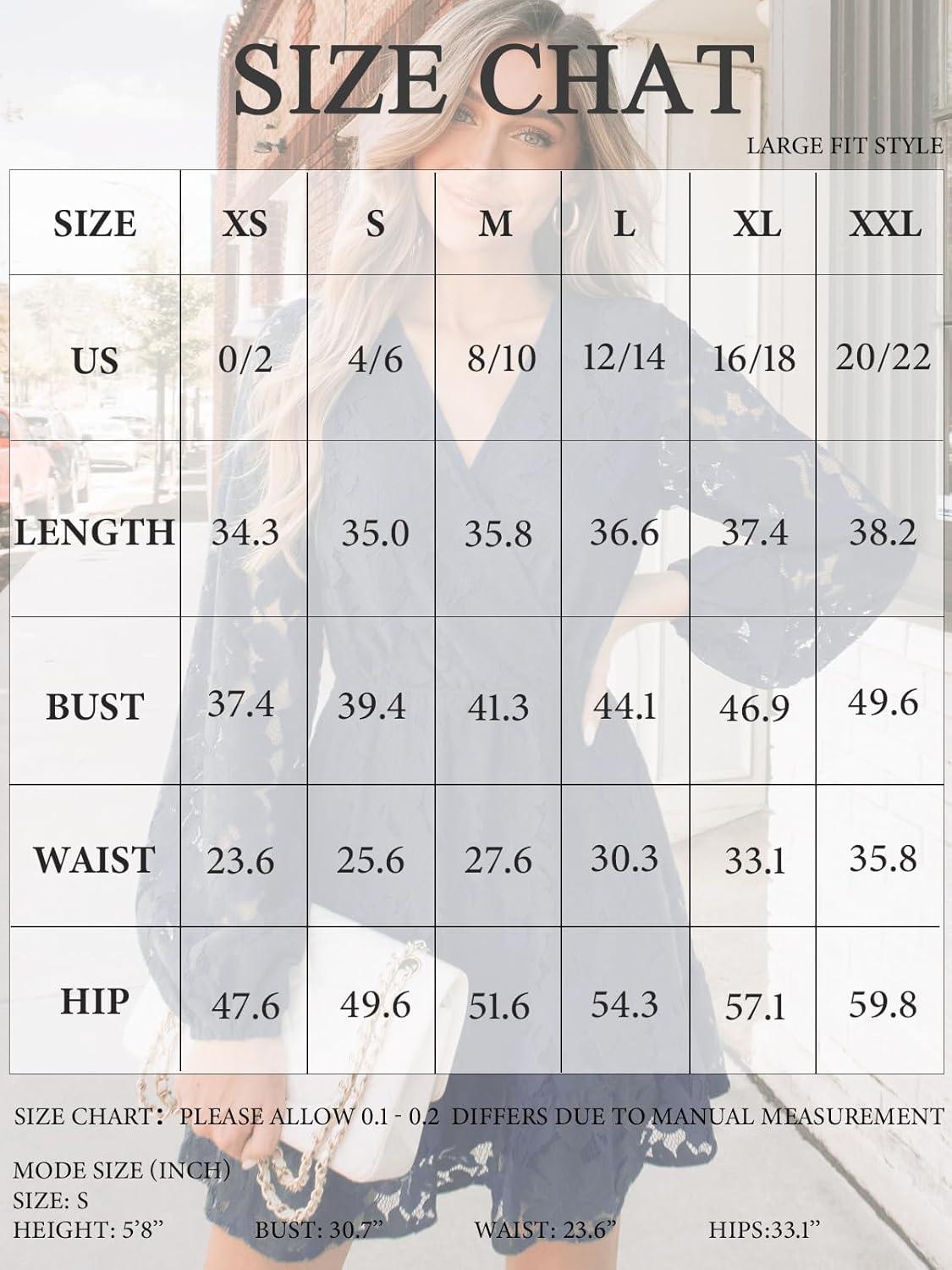 imageCUPSHE Women Elegant V Neck Lace Peasant Sleeve Mini Summer Dress Elastic High Waist A Line Casual Wedding Guest DressBlue