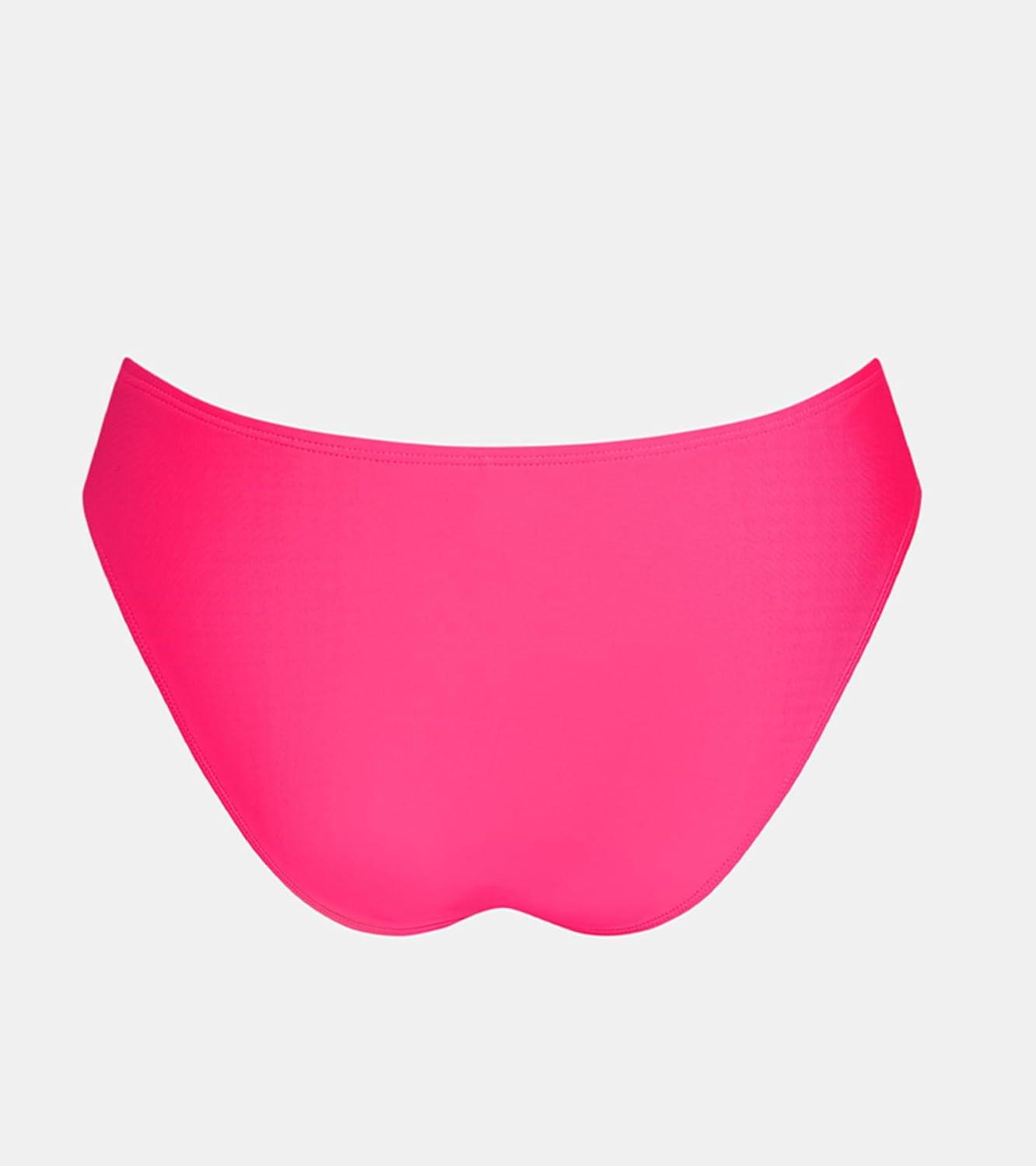 imageCUPSHE Womens Bikini Bottom Separate Mid Rise Full Coverage Swimsuit Bottom OnlyBright Pink
