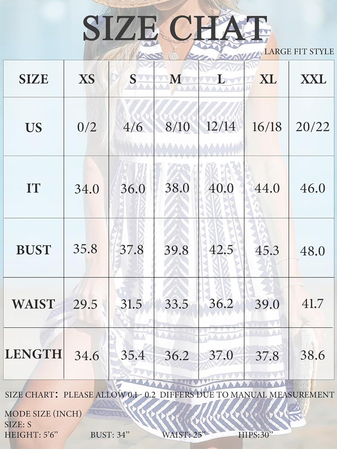 imageCUPSHE Womens Ruffle Beach Mini Dress Split V Neck A Line Sleeveless Geometric Stripe Tropical Leaf Pattern Summer DressesBlue Geometric