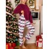 CUPSHE Fleece Pajama Set for Women Fuzzy Lounge Sets Winter 2 Piece Soft Sweater Pants Outfits(Red)
