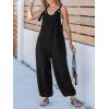 CUPSHE One Piece Jumpsuits for Women Dressy Sleeveless Summer Outfits Rompers Comfy Jumpers Beach Vacation Summer Overalls(Black)