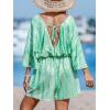 CUPSHE Rompers for Women Summer Casual V Neck Sleeveless Short Jumpsuit One Piece Outfit Beach Vacation(Olive Green)